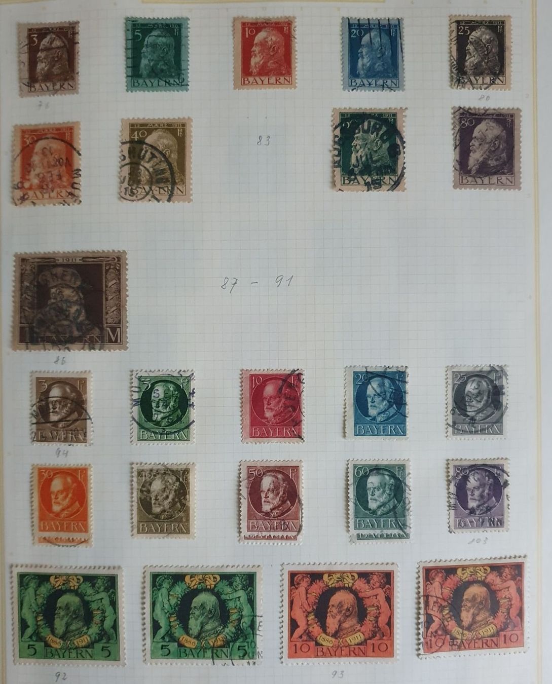 Tutti i francobolli: Reichhaltige Teilsammlung Bayern – Usato da Fislisbach venduto da Zigzag12 2