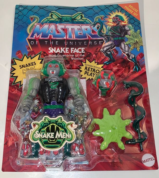 Snake Face Deluxe figurine Masters of the Universe Origins Mattel 14 cm