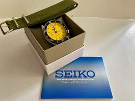 Seiko 5 Sports Day-Date Yellow SKX Re-Interpretation New !