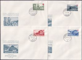 1948, B38-B41, illustrierte Komitee FDC, adresslos, K:250.-
