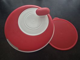 Tupperware Salatschleuder rot/weiss