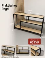  AC Design Seaford Regal Metall Holz 114x78x35 cm