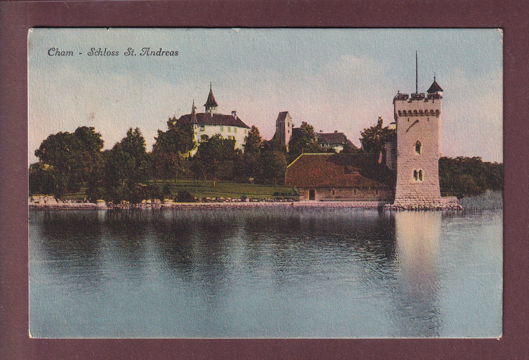 Cartoline postali: CHAM - Schloss St. Andreas - 1912 – Usato da Pully venduto da nicecards