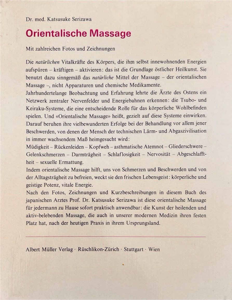 Libri: Orientalische Massage – Nuovo (secondo la descrizione) da Sarnen venduto da Livres 1