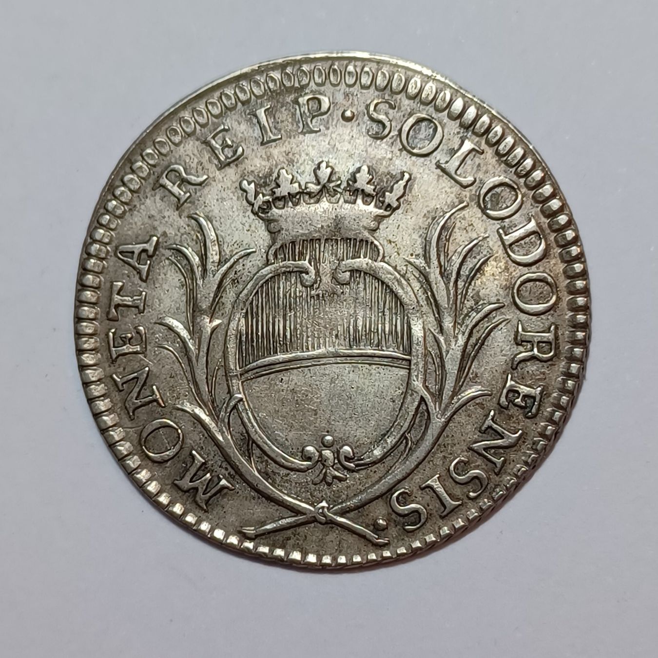Tutti le monete: 20 Kreuzer 1785 Solothurn – Usato da Pfäffikon ZH venduto da Schweizer_Muenzen