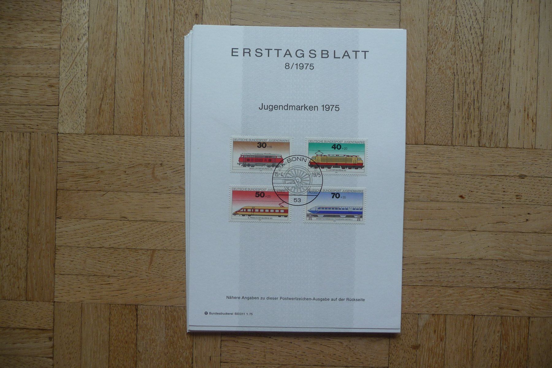 Tous les timbres: BRD, Ersttagsblätter 1975 ( 1 - 24 ) – Neuf (Voir description) à Zürich par Edje 1