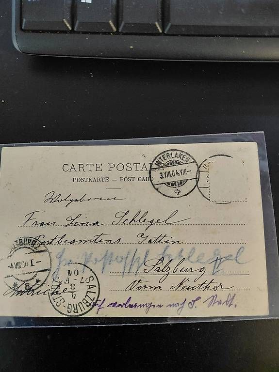 Cartoline postali: Postkarte Zermatt 1904 – Usato da Zollikerberg venduto da Inhal 1