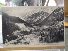 Albula Bahn Bergün RHB Postkarte   1