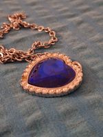 Pendentif bleu "Coeur de l'Océan" (Titanic)