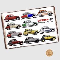 Blechschild Citroën 2CV Limited Edition • A3 Grossformat
