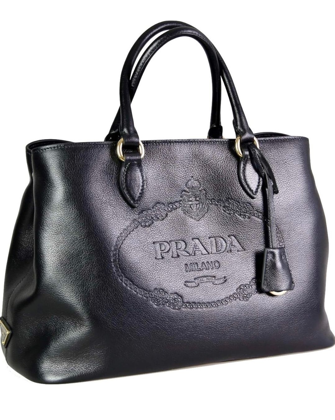 Prada Taschen für Damen: Prada Kalbsledertasche Double 1BA579 Schwarz – Gebraucht aus Schindellegi von Leormn_ch 6