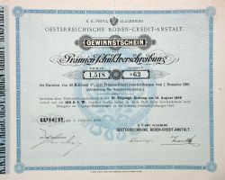 Allgemeine Oesterreichische Boden-Credit-Anstalt, Wien 1898