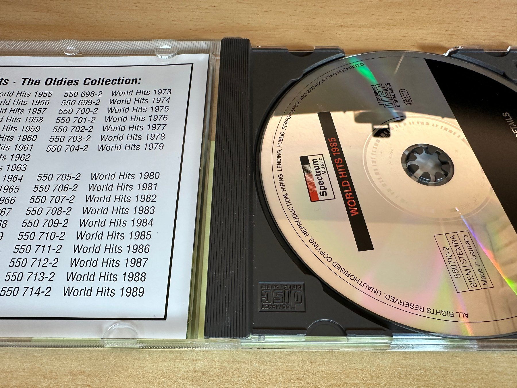 CD: Various – World Hits 1985 – Usato da Rikon im Tösstal venduto da Alpenmutz 2