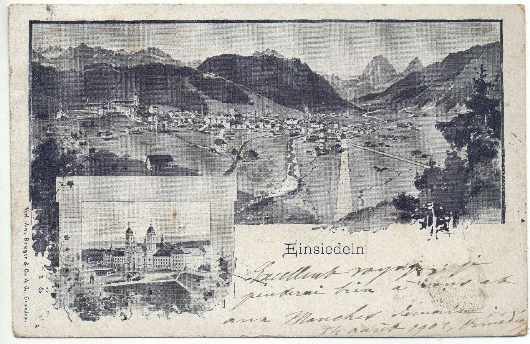Cartes postales: 2-Bild-Litho EINSIEDELN – D'occasion à Jona par philajona