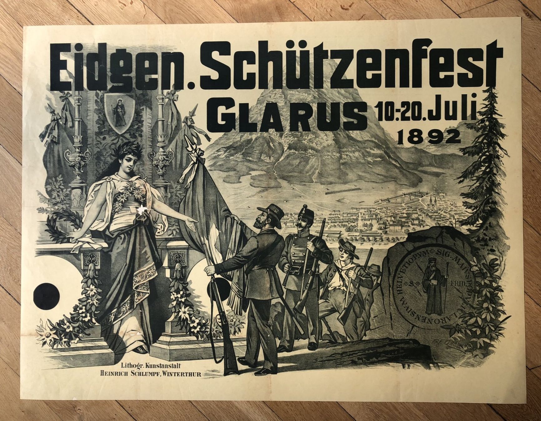 Foto & Immagini: Litho Plakat Schützenfest Glarus – Usato da Winterthur venduto da Claesheda