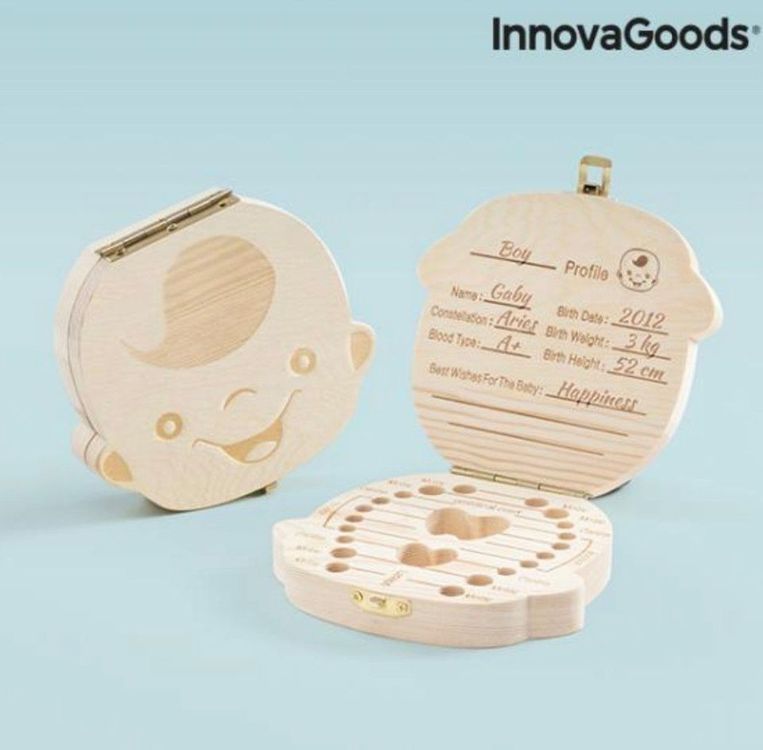 KIMISS Boîte De Rangement Des Dents Boîte En Bois De Stockage Des Dents