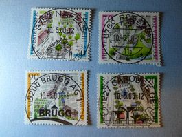 2000 Pro Patria Ortsbilder B268-271 ET Vollstempel- Ort