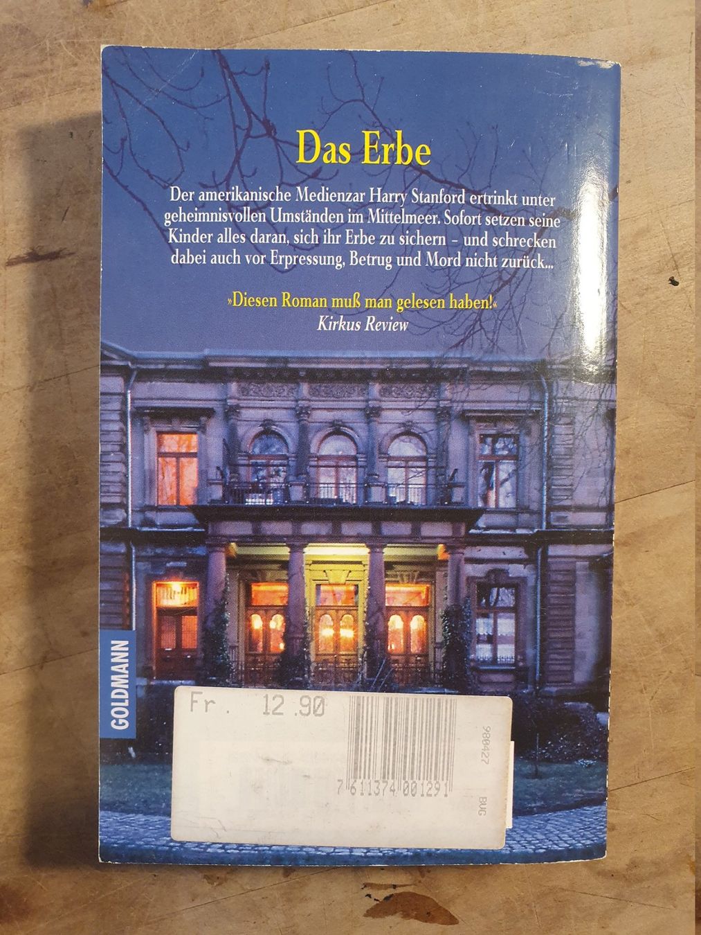 Libri: Das Erbe Sidney Sheldon Goldmann – Usato da Zürich venduto da loosebone 1