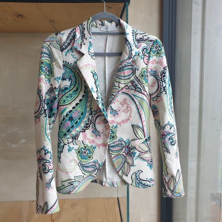 🐸 SA SA KURZER BLAZER / JACKE PAISLEY MUSTER