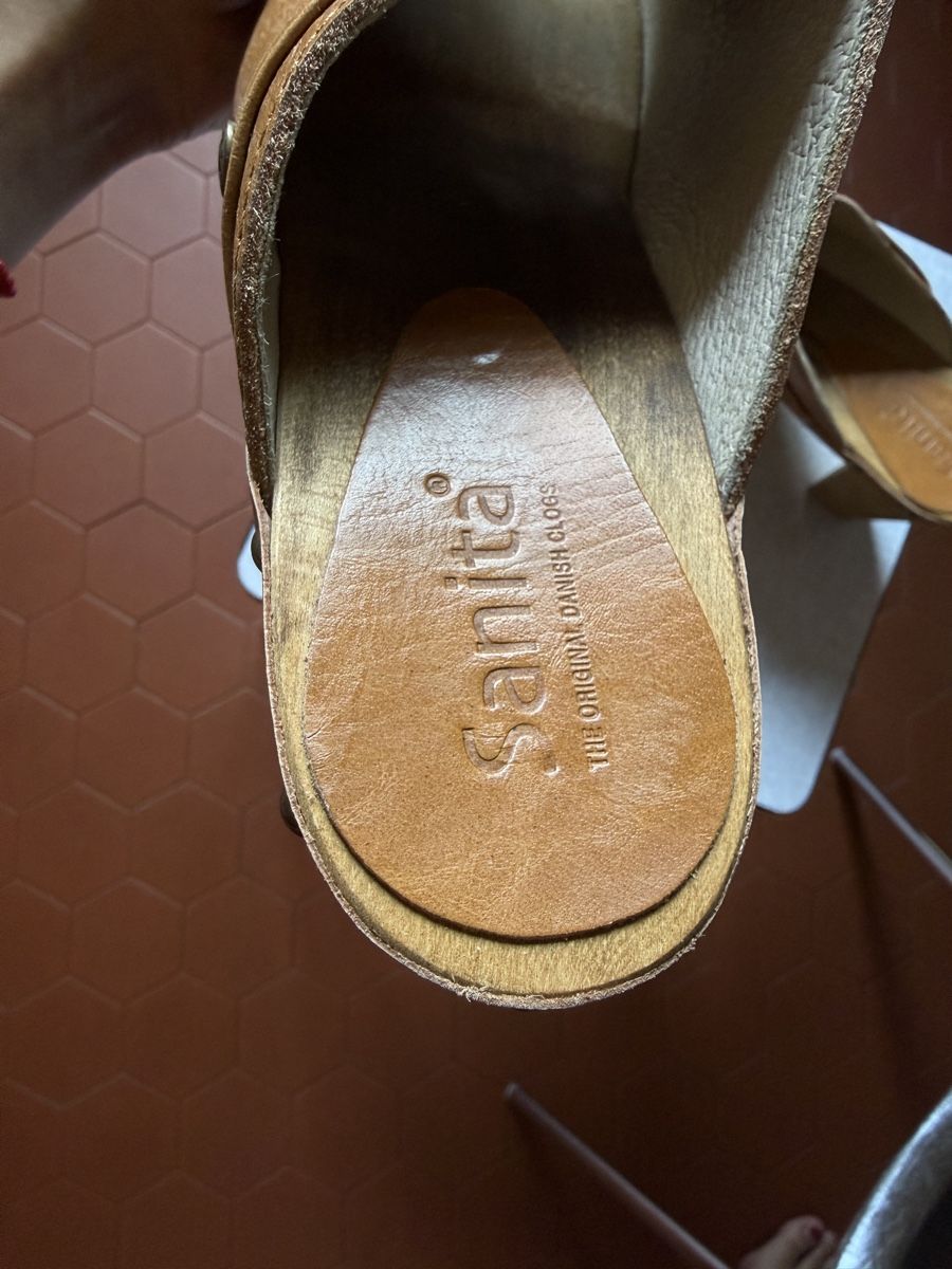 Damenschuhe: braune Leder Mules Gr. 40 – Neu (gemäss Beschreibung) aus Zürich von sum_s552 3