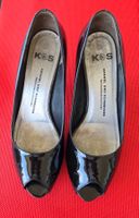 Lackleder Pumps Kennel & Schmenger Peeptoe, Gr. 4½