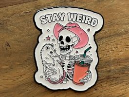 Pin Skelett Stay Weird