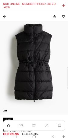 Trage gilet schwarz grösse m