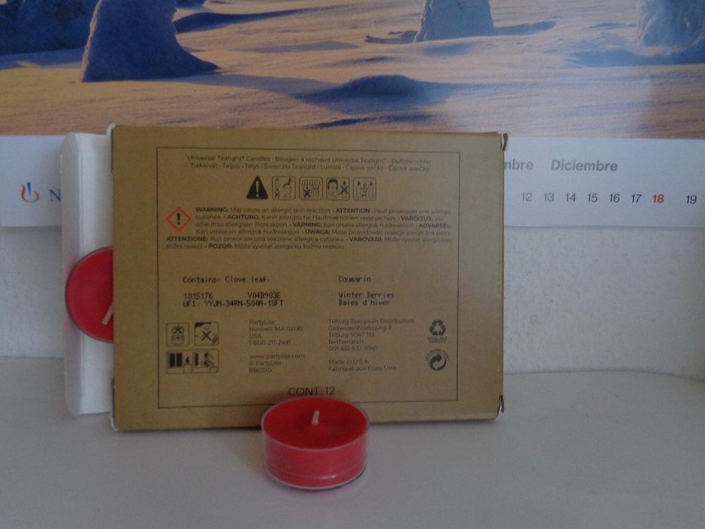 PartyLite -12 Teelichter Blaubeer-Tarte (Neu und originalverpackt) in