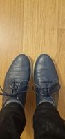 Chaussures cuir marine
