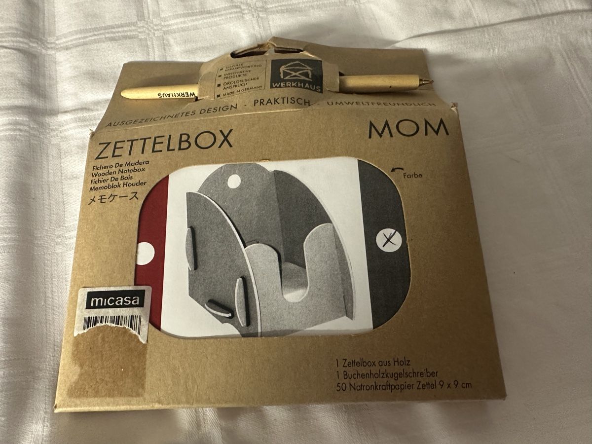 Blocs de correspondance: Zettelbox Neu – Neuf avec emballage d'origine à Sevelen par Stopglobal.