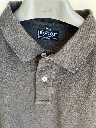 👕 Boggi Milano T-Shirt XL Gris Foncé, Made in Italy ✨