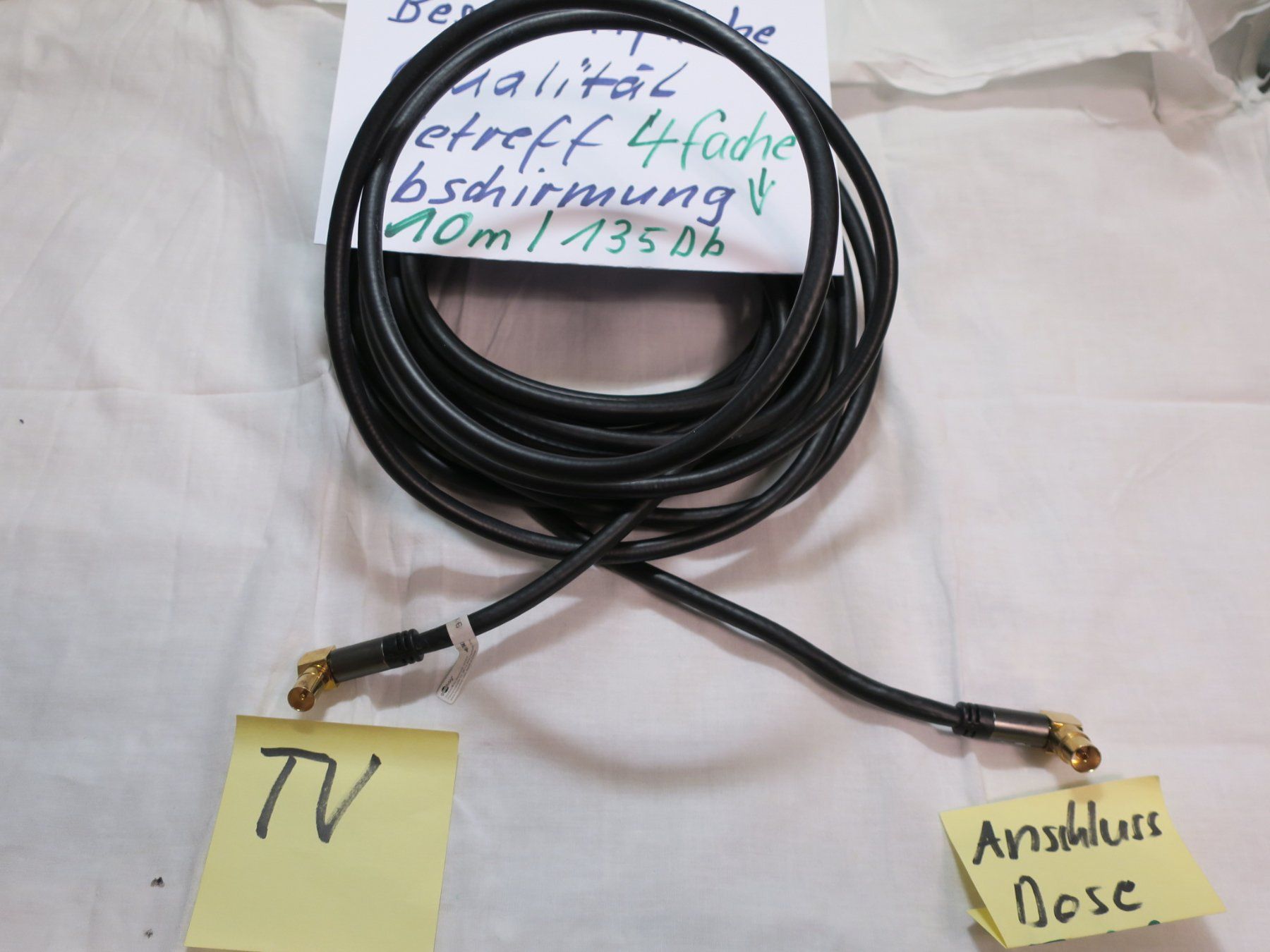 Cavi: TV & Radi Tuner HF Anschlusskabel – Nuovo (secondo la descrizione) da Oberdorf NW venduto da hewi52 3