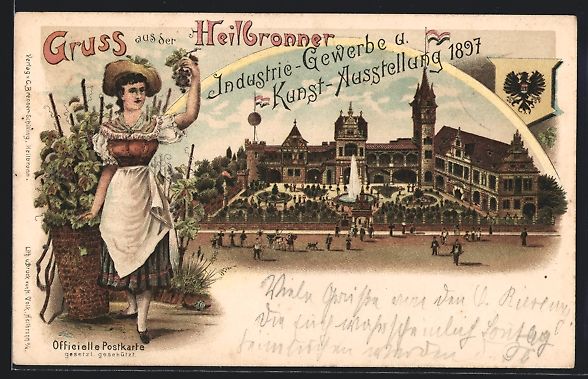 Cancelleria postale: Litho Heilbronn, Industrie-Gewerbe- u. K – Usato da Berlin venduto da bartko-reher