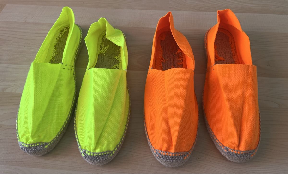 Scarpe da uomo: Zwei Original Espadrilles - Espadrillas Gr. 43 Orange & Gelb – Nuovo (secondo la descrizione) da Zug venduto da Nickwalks999