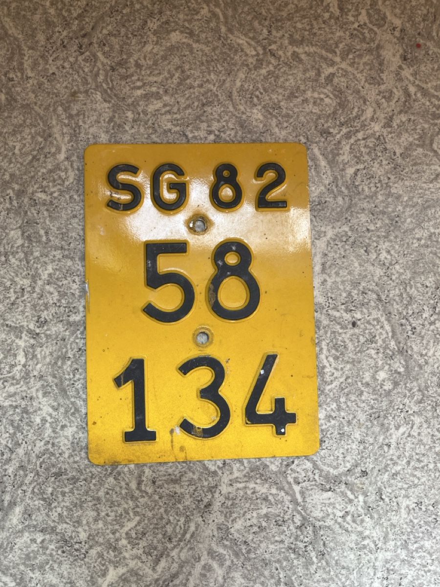 Schilder: Nummernschild Mofa – Gebraucht aus Altstätten SG von end_68k6