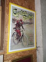 Original Cycles Rochet Radsport-Poster im Rahmen, 70x50cm