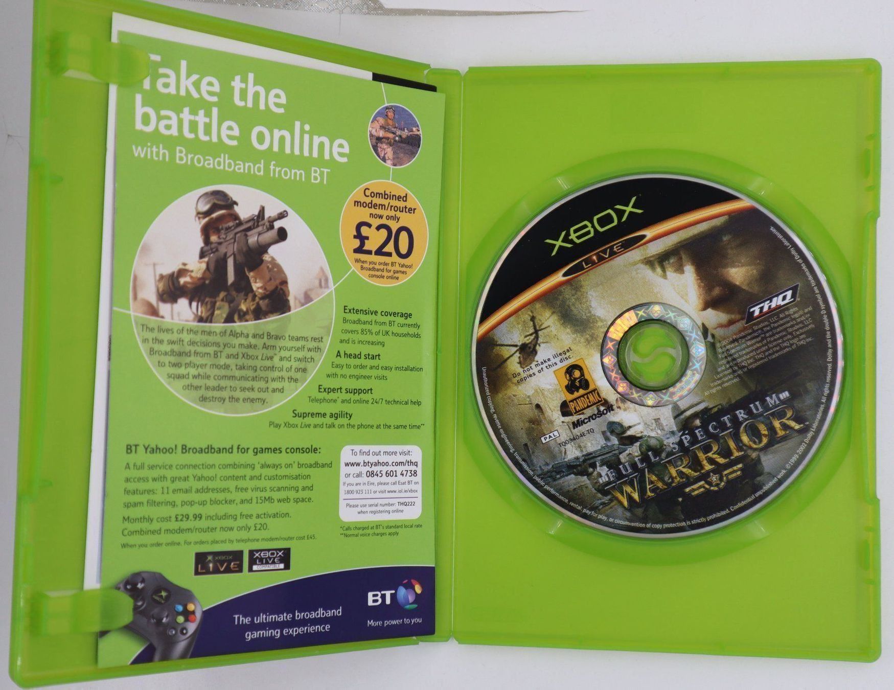 Microsoft Spiele: Full Spectrum Warrior Original XBox PAL Englisch Tactical – Gebraucht aus Baden von TellsKuchenhaus 2