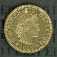 CHF___0.05 1986 vz-unz 5 Rappen