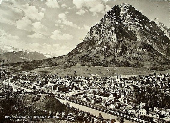 Cartoline postali: GLARUS mit Glärnisch – Usato da Jona venduto da philajona