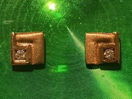 Ohrstecker 750 Gelbgold, 18 Karat Gold