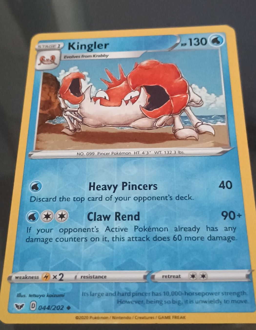 Pokémon Carte collezionabili: Pokemon Card Kingler - Perfect condition – Nuovo (secondo la descrizione) da Murten venduto da Palli23