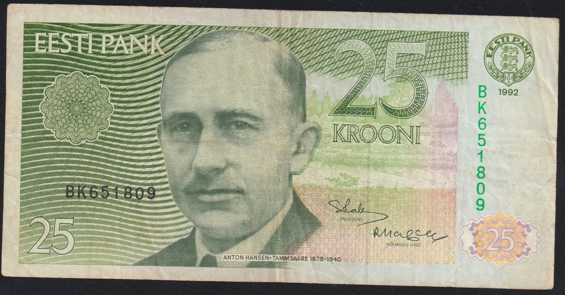 Billets de banque: Estland 25 Krooni 1992 – D'occasion à Brugg AG par banknoten_muesli