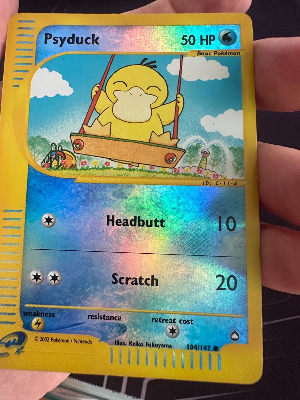 Pokémon Sammelbilder & Trading cards: 💎 2003 Pokémon Psyduck Reverse Holo Aquapolis set! – Gebraucht aus Ascona von Swissseller97 1