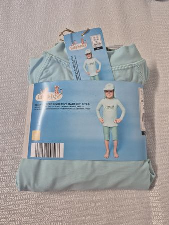 Lily&Dan Set Anti-UV 122/128 Neuf, idéal pour la plage!