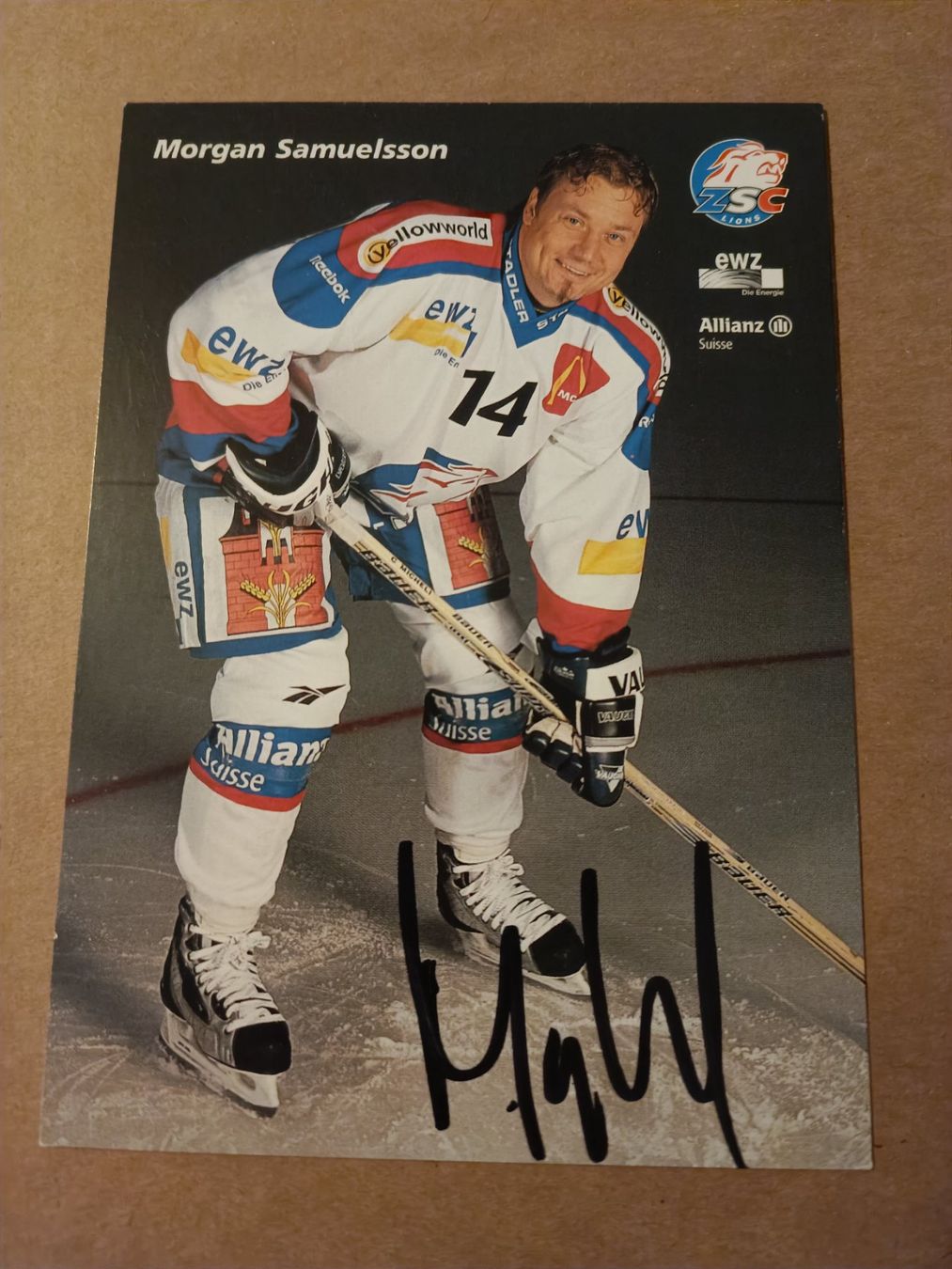 Autographes: Margan Samuelsson - ZSC - handsigniert – D'occasion à Menziken par Artographs