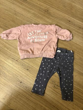 Süesses Set für Mädchen, Pullover & Leggings, Grösse 68