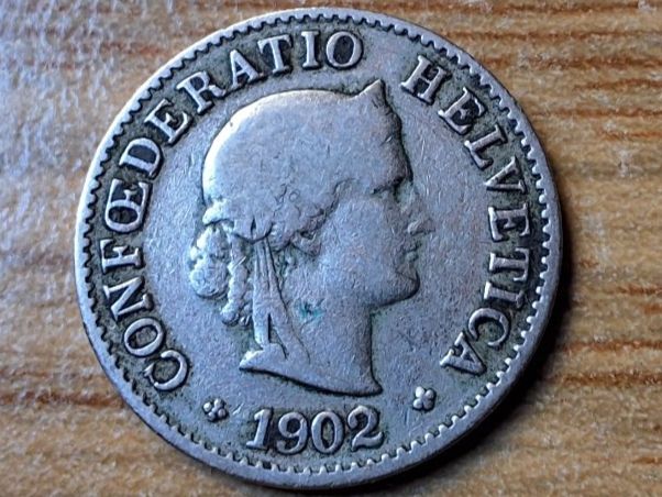 Tutti le monete: 5 Rappen 1902 – Usato da Münchenstein venduto da purbach1 4