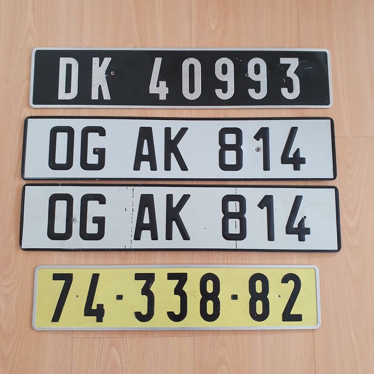 4-unbekannte-nummernschilder-gebraucht-in-henggart-f-r-chf-20-mit