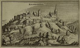 REGENSBERG, MERIAN KUPFERSTICH 1654