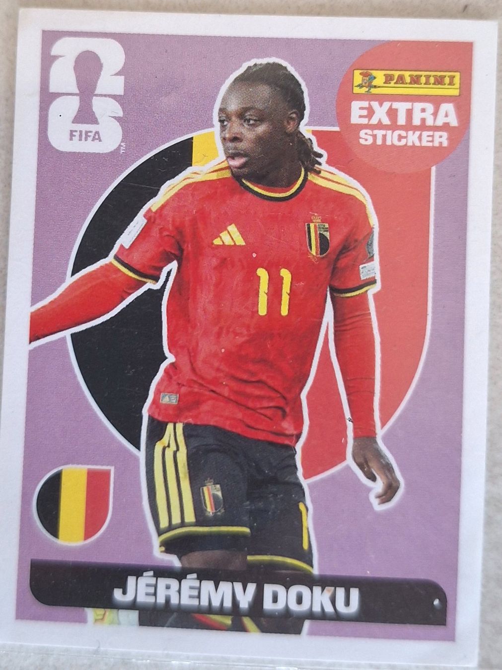 Panini Carte collezionabili: Jeremy Doku extra sticker 2026 – Usato da Thunstetten venduto da carolin03